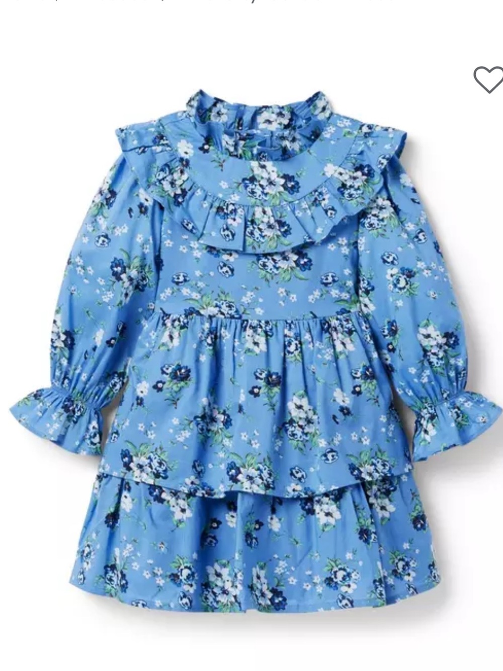 Women's Blue Floral Tiered Skirt - Classic Summer Style